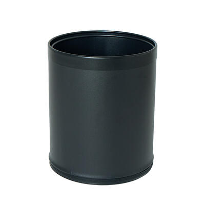 Black Hotel Trash Can Double Carcass Black Rim